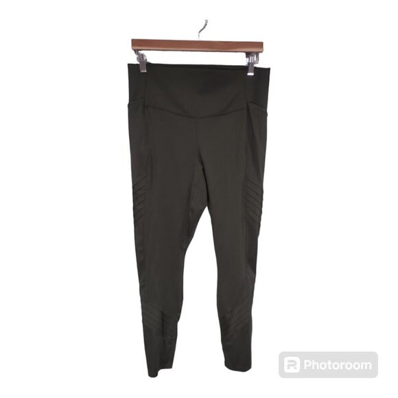 Women's All In Motion Dark Green Leggings Size XXL - Picture 1 of 5